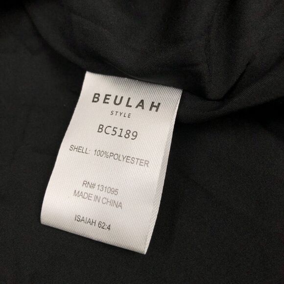 Beulah Style Black A-Line Faux Leather Midi Skirt Womens Small New Flawed - Picture 6 of 8